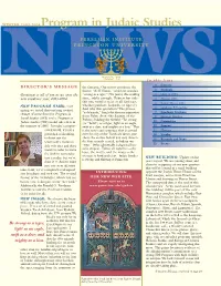 2003-2004Program in Judaic Studies