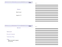 Syntax Outline