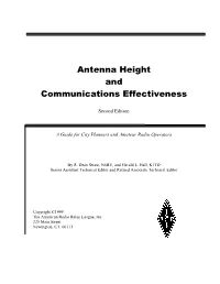 Antenna Height and Communications Effectiveness