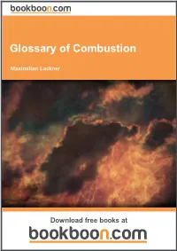 Glossary of Combustion
