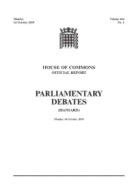 House of Commons Official Report
