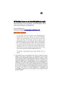 IE Kinship Terms As an Interdisciplinary Topic Reconstruction of Social Realities –Anthropological Views and Methodological Considerations1