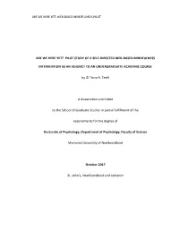 Pilot Study of a Self-Directed Web-Based Mindfulness