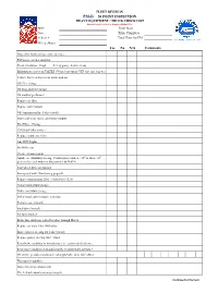 PM-D 50 Point Vehicle Inspection Report.Xlsx