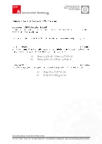 Algebra 2 Summer Semester 2020 Exercises