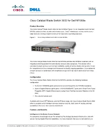 Cisco Catalyst Blade Switch 3032 for Dell M1000e