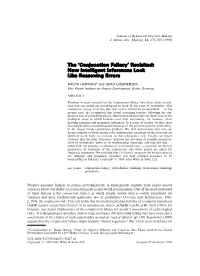 Conjunction Fallacy' Revisited: How Intelligent Inferences Look Like Reasoning Errors