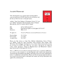 Development of an Enzyme-Linked Immunosorbent Assay for Detection of CDCP1 Shed from the Cell Surface and Present in Colorectal Cancer Serum Specimens