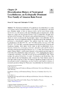 Diversification History of Neotropical Lecythidaceae, an Ecologically