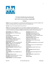 I-91 Viaduct Study Working Group Meeting #2 Summary