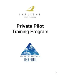 Private Pilot Training Program