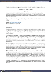 Unification of Electromagnetic Force and Gravity Through the Composite Photon