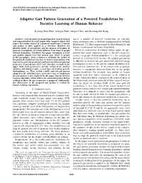 Adaptive Gait Pattern Generation of a Powered Exoskeleton by Iterative Learning of Human Behavior