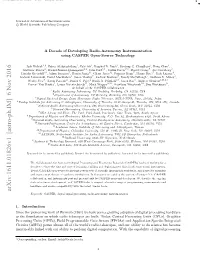 Arxiv:1611.01826V1 [Astro-Ph.IM] 6 Nov 2016 Keywords: CASPER, Digital Signal Processing, Radio-Astronomy, Instrumentation