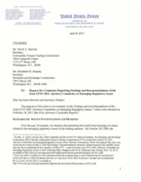 CFTC-SEC Advisory Committee on Emerging Regulatory Issues