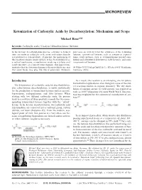 Ketonization of Carboxylic Acids by Decarboxylation: Mechanism and Scope
