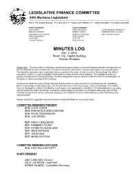 MINUTES LOG Dec