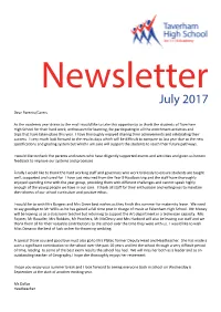 Newsletter July 2017