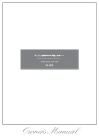 Super Audio Cd Player D-10X