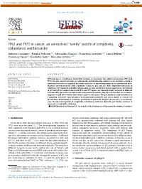 TP63 and TP73 in Cancer, an Unresolved В€Œfamilyв€• Puzzle Of