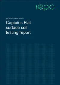 Captains Flat Surface Soil Testing Report Download
