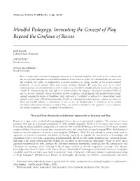 Mindful(Pedagogy:(Invocating(The(Concept(Of(Play( Beyond(The(Confines(Of(Recess(