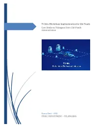 T-Chits: Blockchain Implementation for Chit Funds Case Study on Telangana State Chit Funds Administration