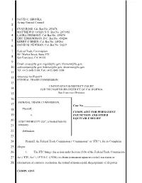 Complaint for Permanent Injunction and Other Equitable Relief
