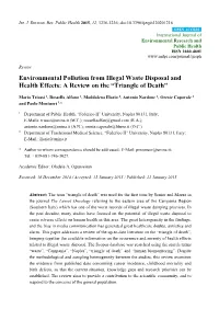 Environmental Pollution from Illegal Waste Disposal and Health Effects: a Review on the “Triangle of Death”