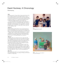 Pages 024 295.CS4.Indd 288 26/01/2012 16:04 1959–62 Hockney Joined the Royal College of Art at a Time of Change and Innovation