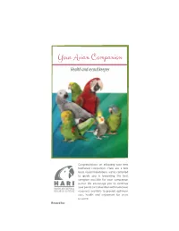 Your Avian Companion Health and Record Keeper