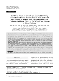 Combined Effect of Granulocyte-Colony-Stimulating