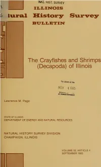 (Decapoda) of Illinois