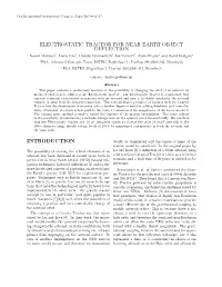 Electrostatic Tractor for Near Earth Object