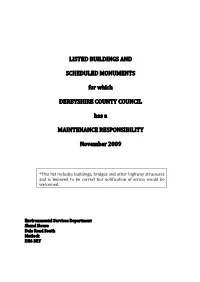 Listed Buildings and Scheduled Monuments