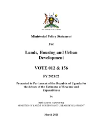 Ministerial Policy Statement