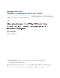 Observational Analysis of the 27 May 1997 Central Texas Tornadic Event