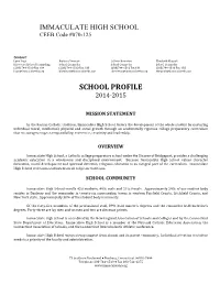 School Profile 2014-2015