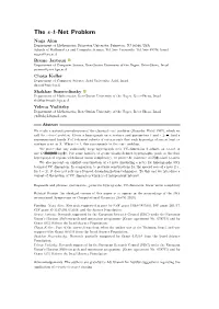 The Epsilon-T-Net Problem, Proc. Symposium on Computational