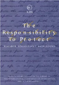 The Responsibility to Protect