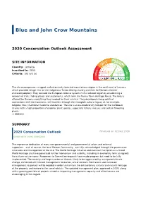 2020 Conservation Outlook Assessment