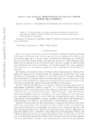 Arxiv:2002.00678V2 [Math.RA] 24 May 2020 ..Asn ..Oru 1] Ieroperator Linear a [14]