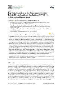 Big Data Analytics in the Fight Against Major Public Health Incidents (Including COVID-19): a Conceptual Framework