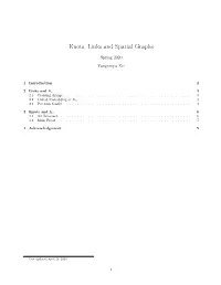 Knots, Links and Spatial Graphs