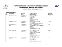 PROCUREMENT: Sl
