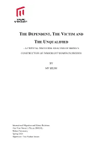 T​He​ ​D​Ependent​, ​T​He​ ​V​Ictim and T​He ​U