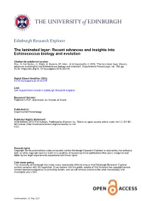 The Laminated Layer: Recent Advances and Insights Into Echinococcus Biology and Evolution', Experimental Parasitology, Vol