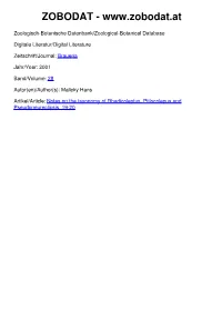 (2001) Notes on the Taxonomy of Rhadicoleptus, Ptilocolepus And