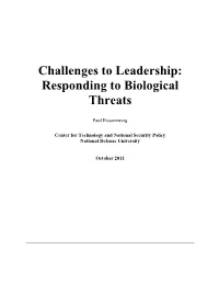 Challenges to Leadership: Responding to Biological Threats