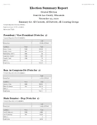 Election Summary Report